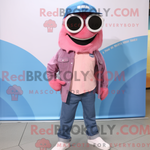 Máscara de barracuda rosa...