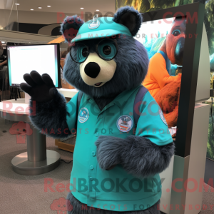 Personnage mascotte d ours...