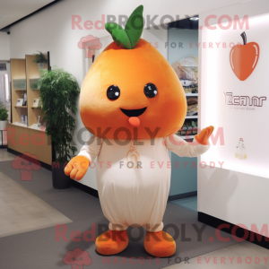 Mascot character of a Peach...