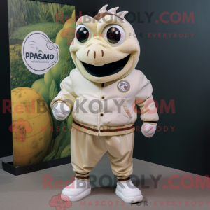 Mascot character of a Cream...