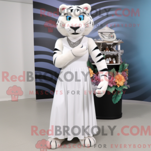 Maskottchen eines weißen...