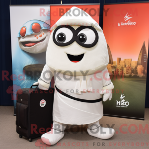 Mascot character of a White...