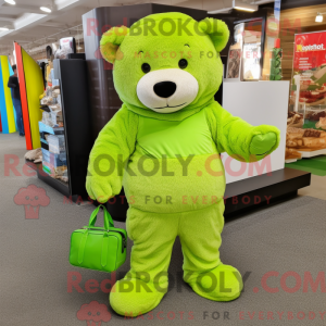 Postava maskota Lime Green...