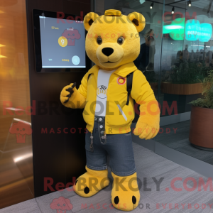 Mascottekarakter van een...