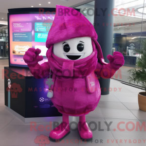 Maskottchenfigur Magenta...