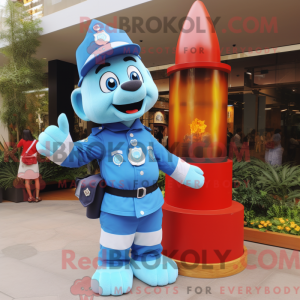 Postava maskota Sky Blue...