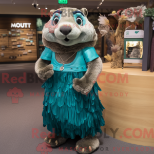 Maskot karakter af en...