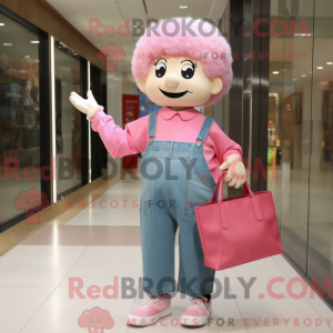 Maskot karakter af en Pink...