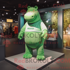 Mascot character of a Green...