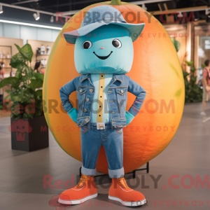 Mascot character of a Cyan...