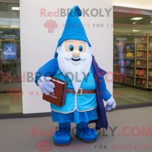 Mascot character of a Blue...