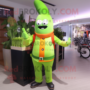 Lime Green Carrot mascotte...