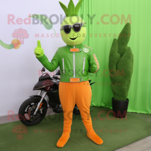 Lime Green Carrot mascotte...