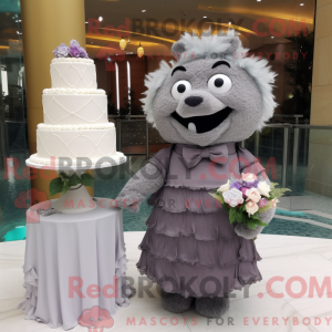 Mascot character of a Gray...
