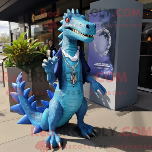 Mascot character of a Blue...