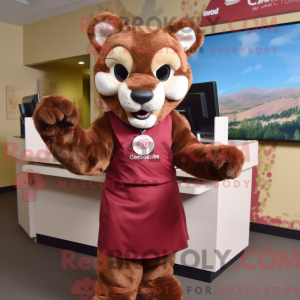 Mascot karakter van een...