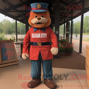 Maskot-karakter av en...