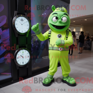 Mascot character of a Lime...