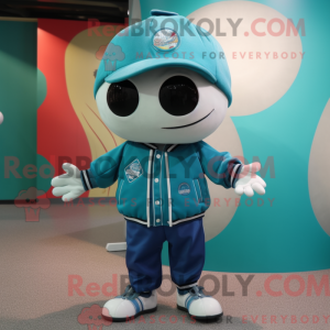 Mascot character of a Teal...