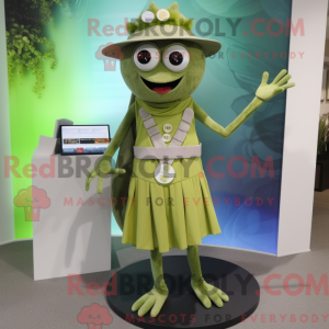 Maskotfigur af en Olive...