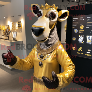 Maskotkarakter af en Gold...