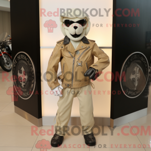 Mascottefiguur van een...
