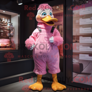Mascot character of a Pink...