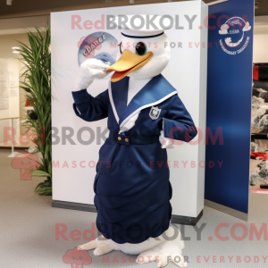 Maskotkarakter av en Navy...