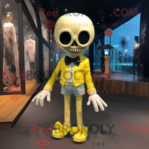 Maskot postava Lemon Yellow...