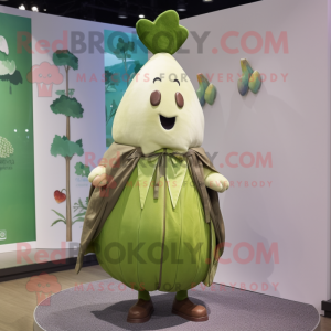 Olive Turnip maskot kostym...