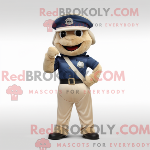 Mascot character of a Beige...