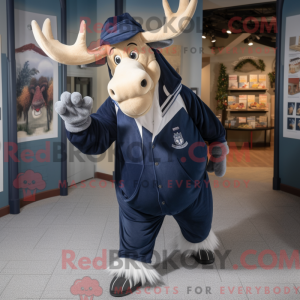 Mascot character of a Navy...