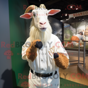 Maskottchen einer weißen...