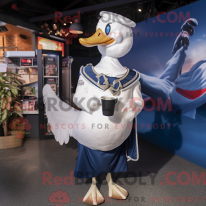 Mascot character of a Navy...