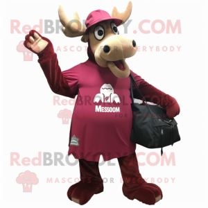 Maroon Moose mascotte...