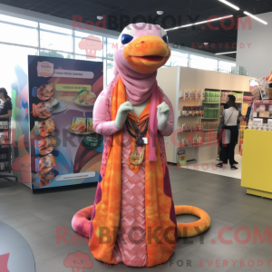 Mascot character of a Peach...