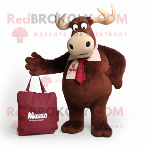 Maroon Moose mascotte...