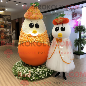 Mascot character of a Peach...