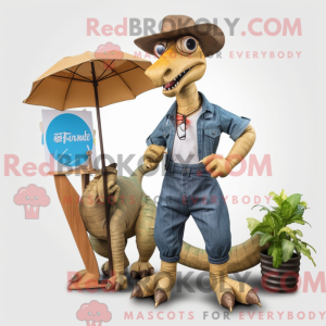 Mascot karakter van een Tan...