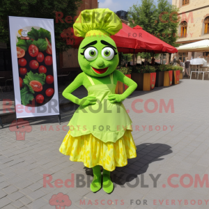 Mascot character of a Lime...