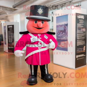 Mascot character of a Pink...
