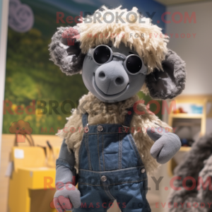 Maskottchen eines grauen...