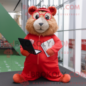 Mascot character of a Red...