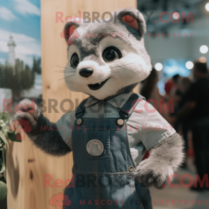 Mascot character of a Gray...