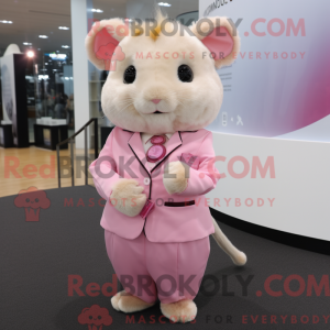 Mascot character of a Pink...