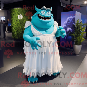 Mascot character of a Cyan...