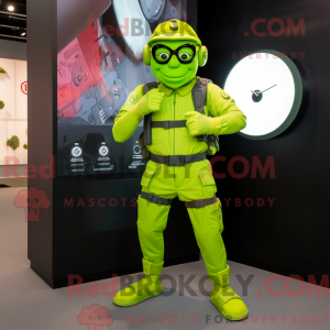 Mascot character of a Lime...