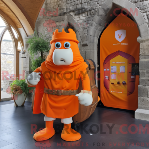 Postava maskota oranžového...