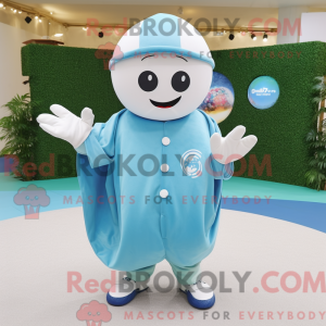 Mascot character of a Cyan...
