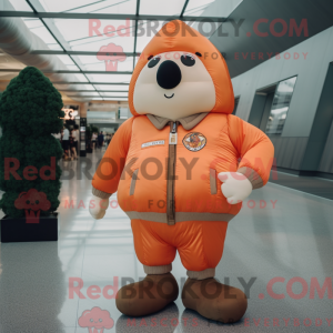 Mascottefiguur van een...